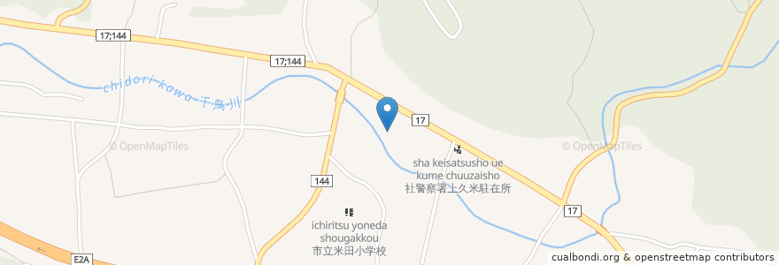 Mapa de ubicacion de 上久米公民館 en 日本, 兵庫県, 加東市.