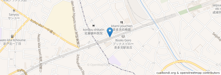 Mapa de ubicacion de ミスタードーナツ en Japan, Tokio, 狛江市.