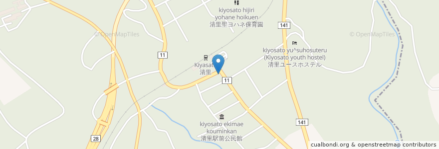 Mapa de ubicacion de しらゆり en 日本, 山梨県, 北杜市.