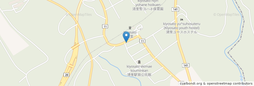 Mapa de ubicacion de みきょう en 日本, 山梨県, 北杜市.