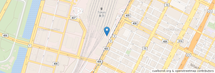 Mapa de ubicacion de 맥도날드 en 일본, 도쿄도, 치요다, 中央区.