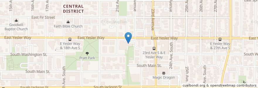 Mapa de ubicacion de Central Area Dental Clinic en 美利坚合众国/美利堅合眾國, 华盛顿州 / 華盛頓州, King County, Seattle.