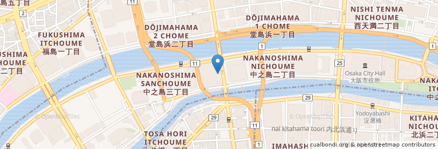 Mapa de ubicacion de タイムズカーレンタル en Jepun, 大阪府, 大阪市, 北区.