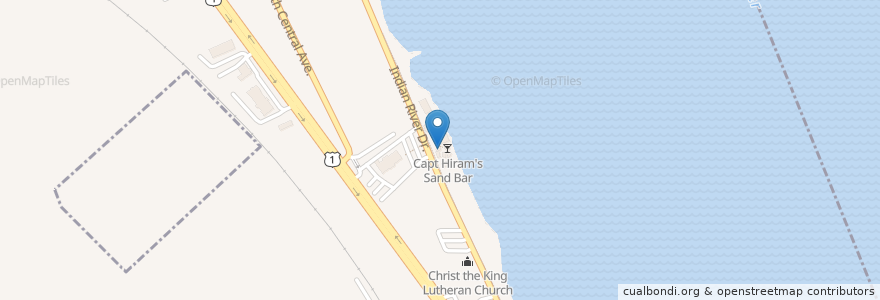 Mapa de ubicacion de Scoops Premium Bar en États-Unis D'Amérique, Floride, Indian River County.