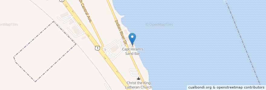 Mapa de ubicacion de Coral Bar en Amerika Birleşik Devletleri, Florida, Indian River County.