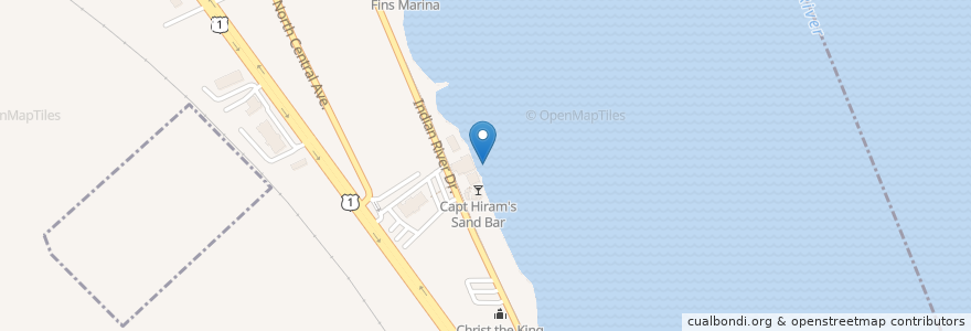 Mapa de ubicacion de Capt Hiram's Resort - River King en アメリカ合衆国, フロリダ州, Indian River County.