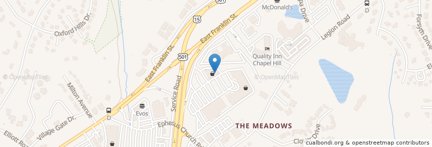 Mapa de ubicacion de Mr. Tokyo en Verenigde Staten, North Carolina, Orange County, Chapel Hill.