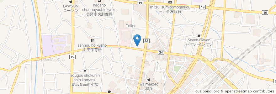 Mapa de ubicacion de まんてんふぁ〜む en Giappone, Prefettura Di Nagano, 長野市.
