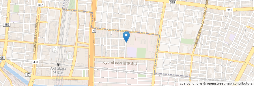 Mapa de ubicacion de 坪井医院 en 日本, 東京都.
