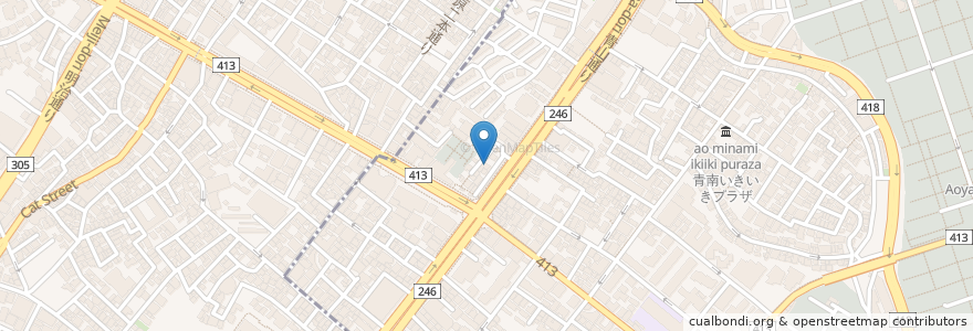 Mapa de ubicacion de 青山ファッションカレッジ en Japan, 東京都, 渋谷区.