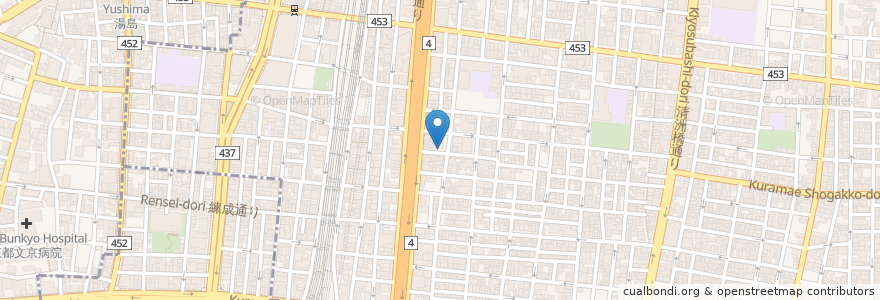 Mapa de ubicacion de 美味屋 en ژاپن, 東京都, 台東区.