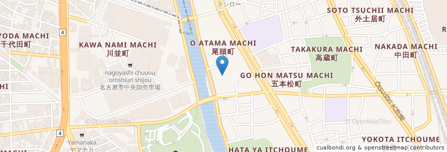 Mapa de ubicacion de 雲心寺 en Япония, Айти, 名古屋市, 熱田区.