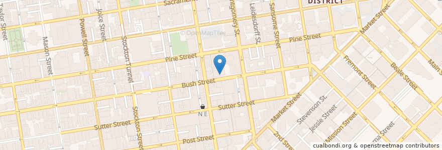 Mapa de ubicacion de Sam’s Grill & Seafood Restaurant en United States, California, San Francisco, San Francisco.