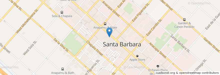 Mapa de ubicacion de Satellite SB en Verenigde Staten, Californië, Santa Barbara County, Santa Barbara.
