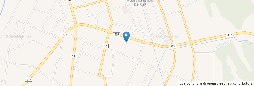 Mapa de ubicacion de みもり食堂 en 日本, 岩手県, 奥州市.