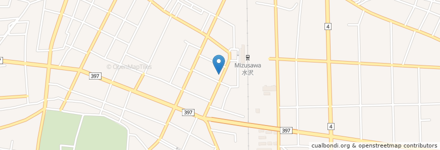 Mapa de ubicacion de 中國料理 四川 en ژاپن, 岩手県, 奥州市.