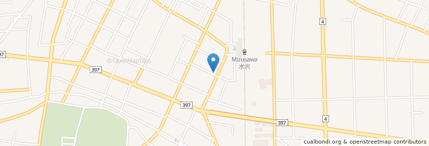 Mapa de ubicacion de 冨谷歯科 en Giappone, Prefettura Di Iwate, 奥州市.