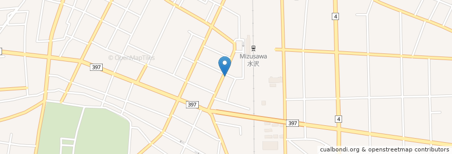 Mapa de ubicacion de やきとりあしや en Japan, Iwate Prefecture, Oshu.