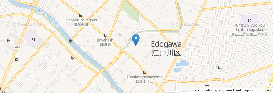 Mapa de ubicacion de 乙女湯 温泉 en Japão, Tóquio, 江戸川区.