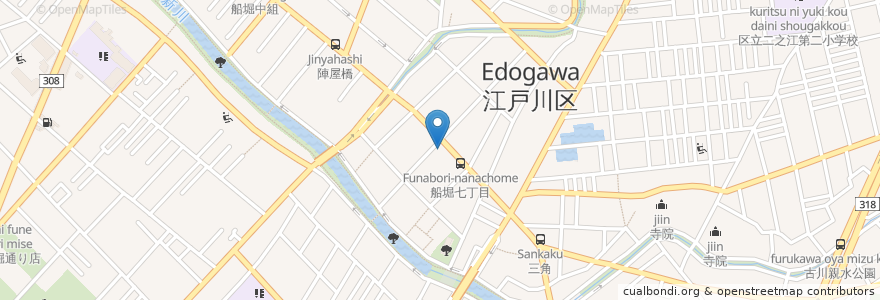 Mapa de ubicacion de welcia en Jepun, 東京都, 江戸川区.