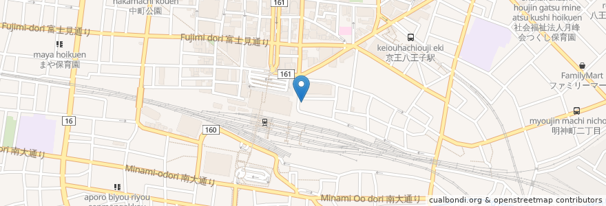 Mapa de ubicacion de タイムズセレオ北口第3 en ژاپن, 東京都, 八王子市.
