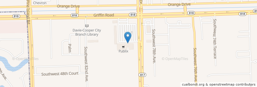 Mapa de ubicacion de Baptist Medical Plaza en Estados Unidos De América, Florida, Broward County, Davie.