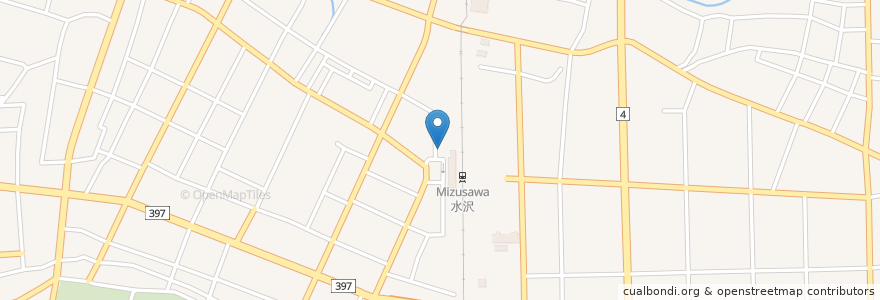 Mapa de ubicacion de 月あかり 水沢店 en Japón, Prefectura De Iwate, 奥州市.