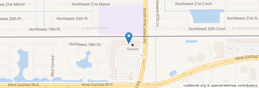 Mapa de ubicacion de Donna's Caribbean Restaurant en Amerika Syarikat, Florida, Broward County.