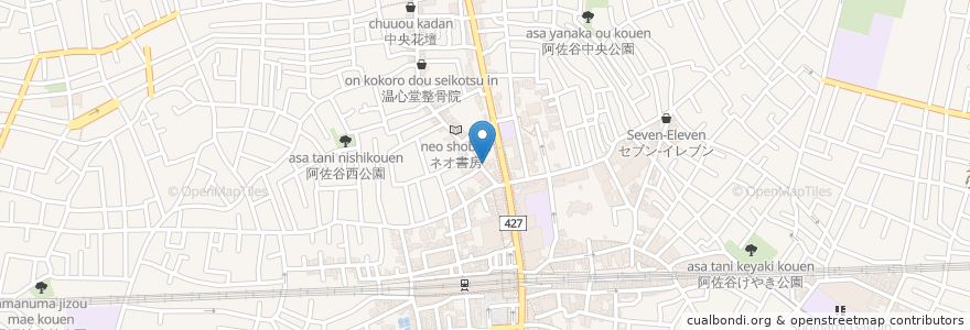Mapa de ubicacion de 打ち薫る亭 en Japon, Tokyo, 杉並区.