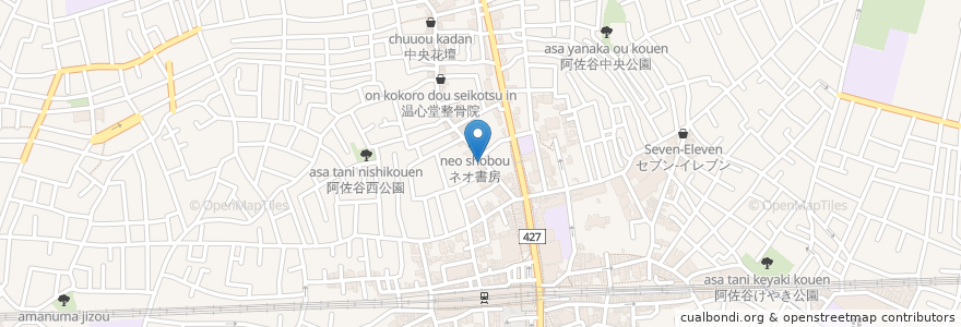 Mapa de ubicacion de Capio en Japon, Tokyo, 杉並区.