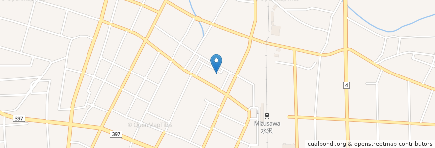 Mapa de ubicacion de スゥイング en 日本, 岩手県, 奥州市.