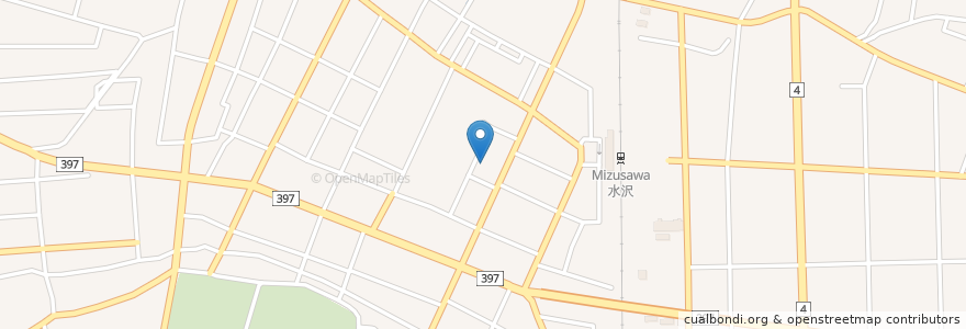 Mapa de ubicacion de あらきだ歯科クリニック en Japon, Préfecture D'Iwate, 奥州市.