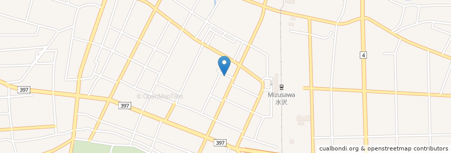 Mapa de ubicacion de 鮨一八 en Japan, Präfektur Iwate, 奥州市.