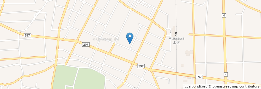Mapa de ubicacion de 四季の抄街の中店 en Japão, 岩手県, 奥州市.