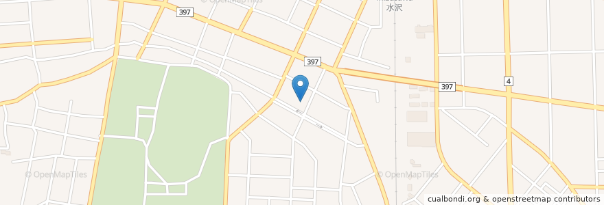 Mapa de ubicacion de 石川病院 en Jepun, 岩手県, 奥州市.