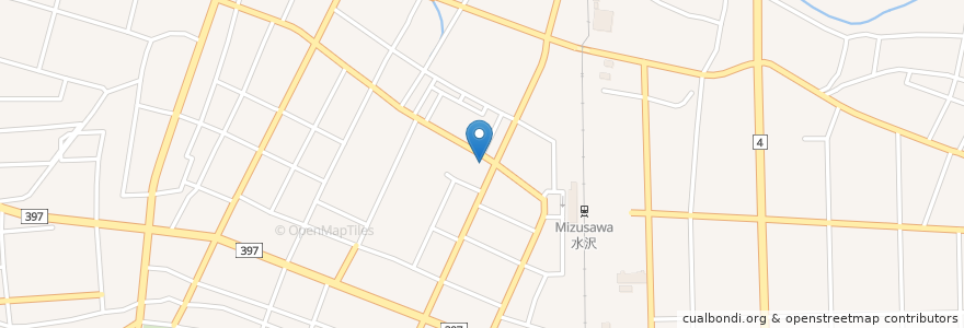 Mapa de ubicacion de アジアンバー ルイーダ en Japon, Préfecture D'Iwate, 奥州市.