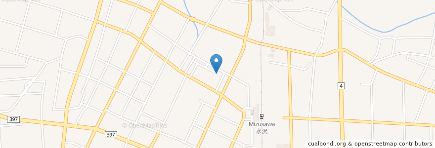 Mapa de ubicacion de 月の雫 en Jepun, 岩手県, 奥州市.