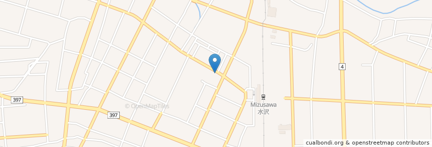 Mapa de ubicacion de Sirene en 日本, 岩手県, 奥州市.