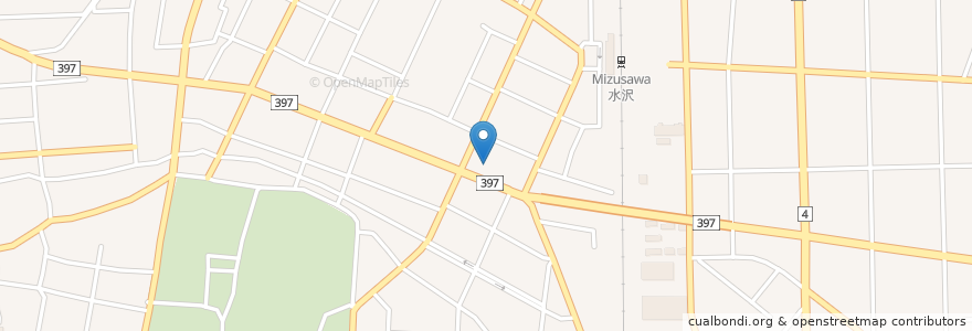 Mapa de ubicacion de 亀井眼科 en Japon, Préfecture D'Iwate, 奥州市.