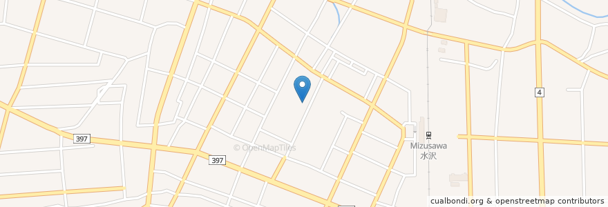 Mapa de ubicacion de 願立寺 en Japão, 岩手県, 奥州市.