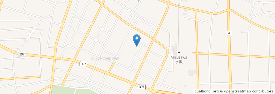 Mapa de ubicacion de 郷土居酒屋 鬼剣舞 水沢店 en ژاپن, 岩手県, 奥州市.