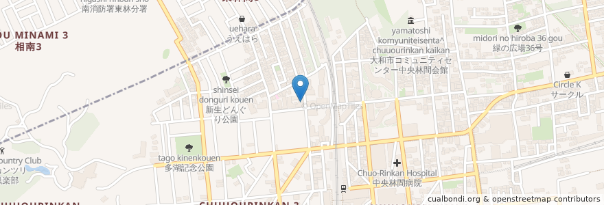 Mapa de ubicacion de 串やき家族x en 日本, 神奈川縣, 大和市.