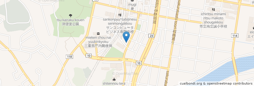 Mapa de ubicacion de すずき歯科 en 일본, 미에현, 津市.