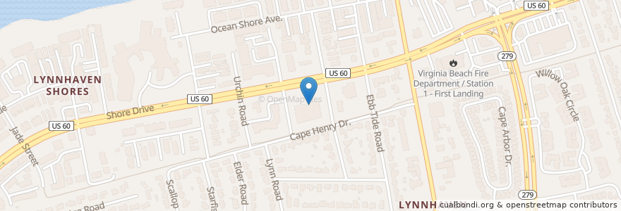 Mapa de ubicacion de Agave Lounge en 美利坚合众国/美利堅合眾國, 弗吉尼亚州 / 維吉尼亞州 / 維珍尼亞州, Virginia Beach.