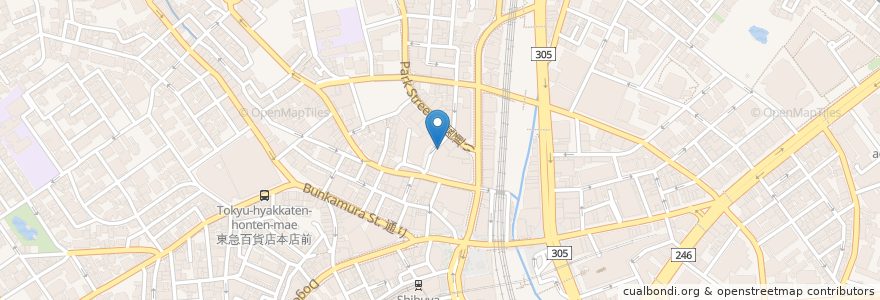 Mapa de ubicacion de シネクイント CINE QUINTO en ژاپن, 東京都, 渋谷区.