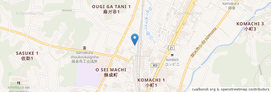 Mapa de ubicacion de Osteria Gioia en Япония, Канагава, Камакура.