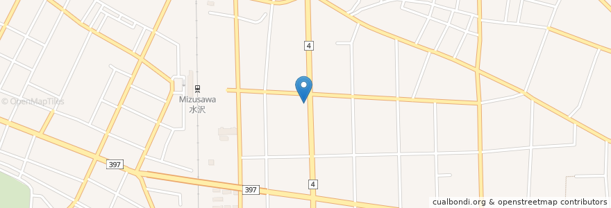 Mapa de ubicacion de エースレンタカー en 日本, 岩手県, 奥州市.