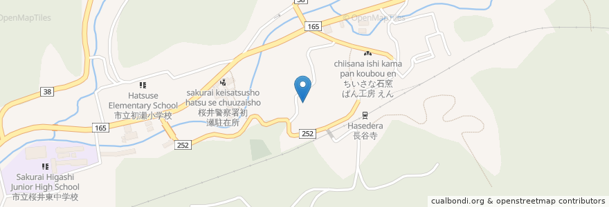 Mapa de ubicacion de 北村医院 en Japonya, 奈良県, 桜井市.