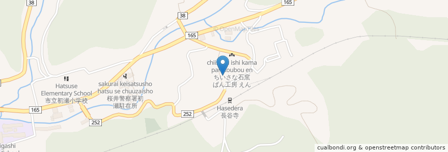 Mapa de ubicacion de 艸ものがたり en اليابان, 奈良県, 桜井市.