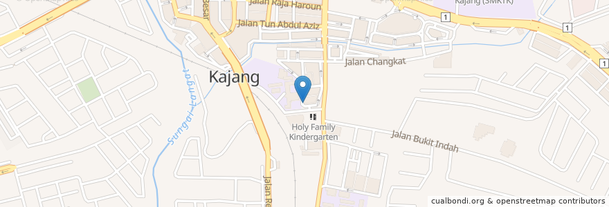 Mapa de ubicacion de Poliklinik Sentosa en Malaysia, Selangor, Majlis Perbandaran Kajang.